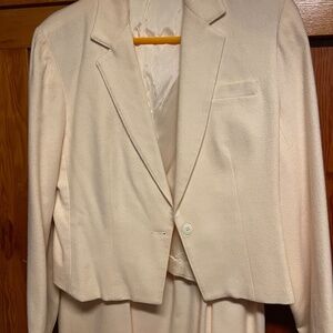 Calf length skirt and blazer set